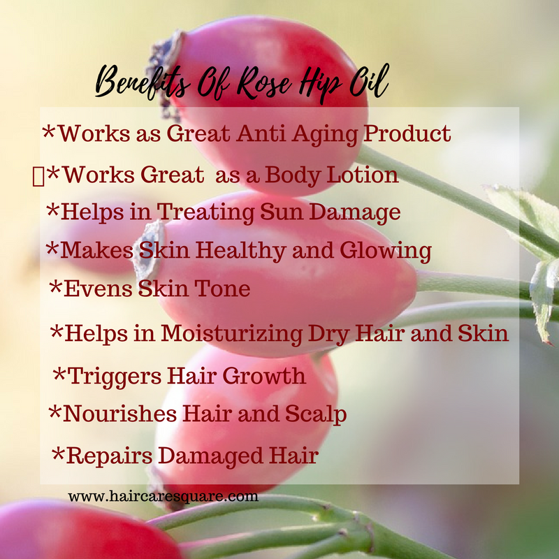 Benefits of rosehip oil for hair 