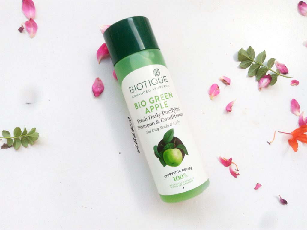 biotique green apple shampoo review