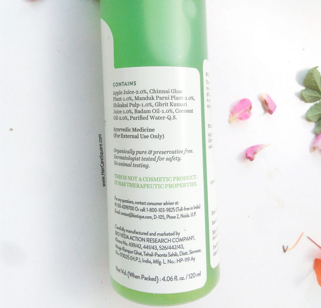 biotique green apple daily purifying shampoo and conditioner review