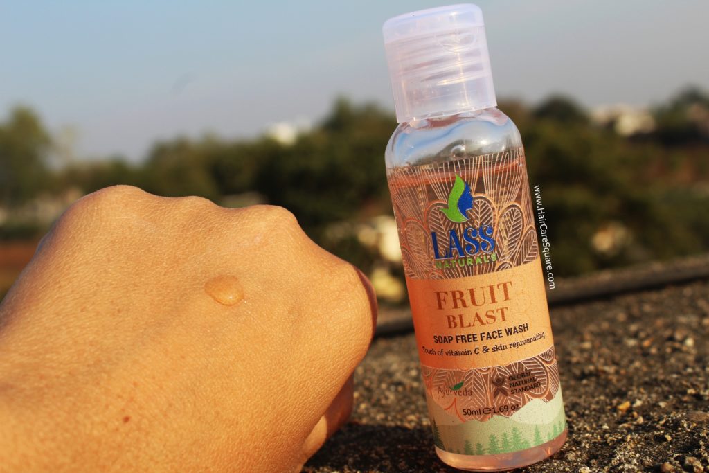 lass naturals fruit blast face wash review
