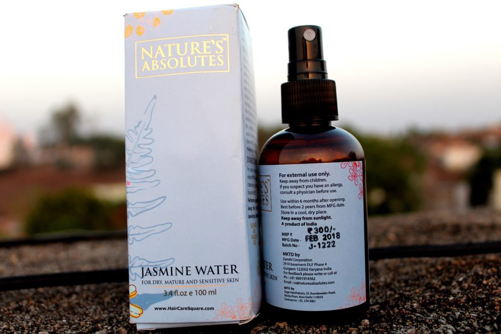 natures absolutes jasmine water review