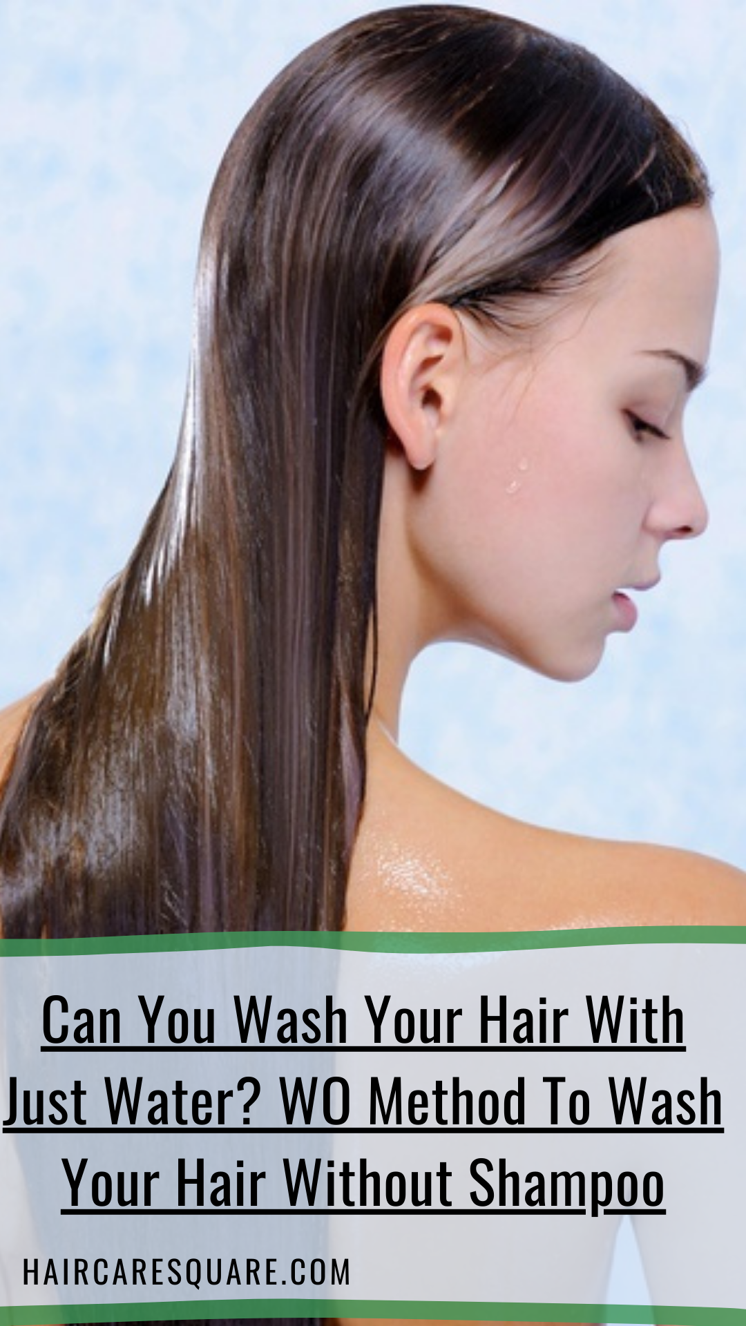 can you wash your hair with just water