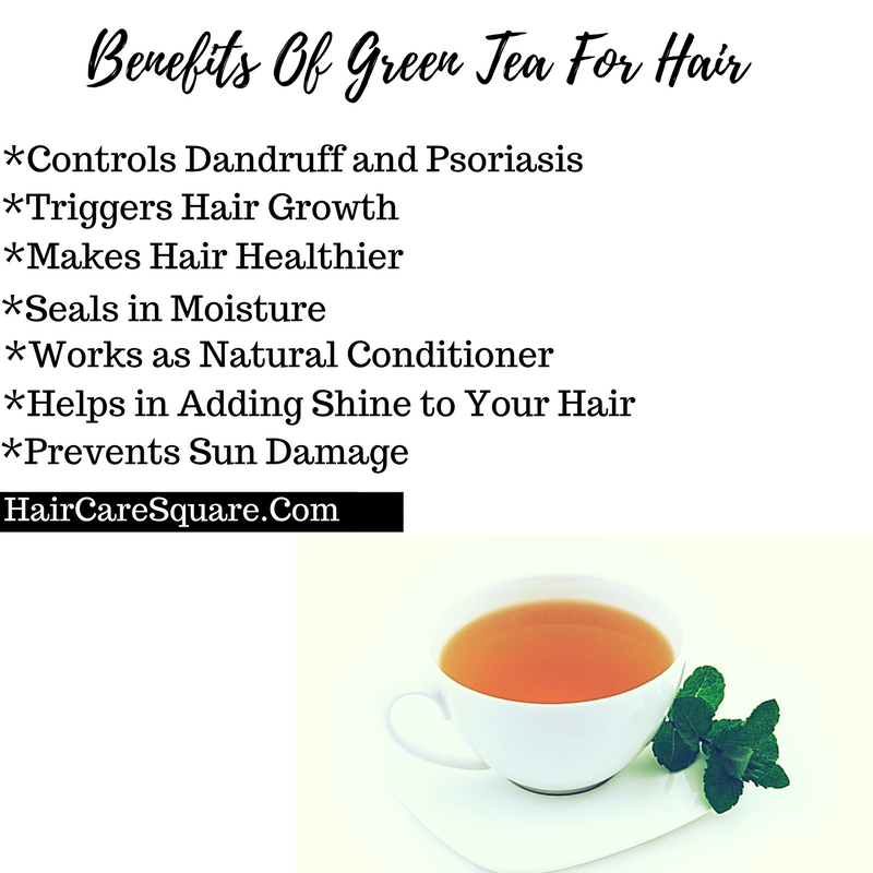 benefits of green tea shampoo