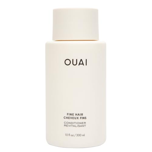 OUAI Fine Hair Conditioner - Volumizing Conditioner for Fine Hair Made with Keratin, Biotin and Chia Seed Oil - Adds Softness, Bounce and Volume - Free from Parabens, Sulfates, and Phthalates (10 oz)