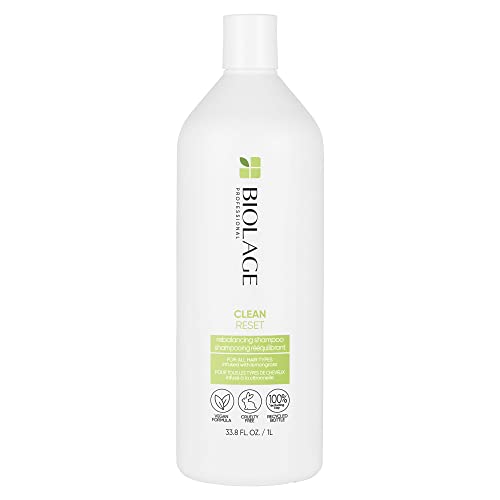 Biolage Normalizing Clean Reset Shampoo | Intense Cleansing Treatment To Remove Buildup | For All Hair Types | Paraben-Free | Vegan | 33.8 Fl. Oz