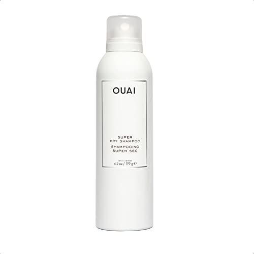 OUAI Super Dry Shampoo. Cleanse, Remove Product Buildup and Refresh Hair without Water. Adds Instant Volume Shine to Fine, Oily Hair. Free from Parabens Sulfates, colorless, 4.20 Ounce (Pack of 1)