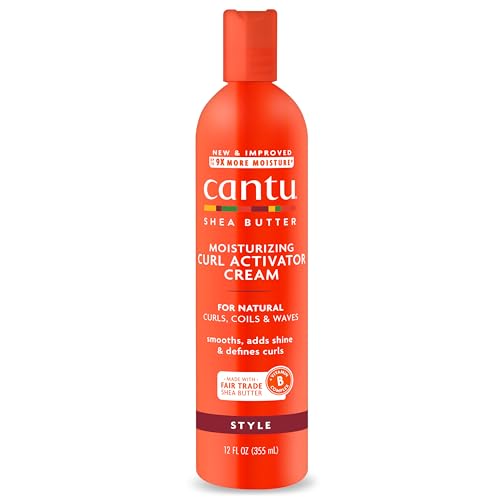 Cantu Moisturizing Curl Activator Cream with Shea Butter for Natural Hair, 12 fl oz