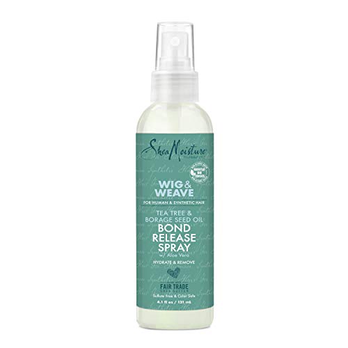 SheaMoisture Bond Release Hair Spray for Wig and Weave, Tea Tree and Borage Seed, Alcohol Free Hairspray, 4.1 Oz