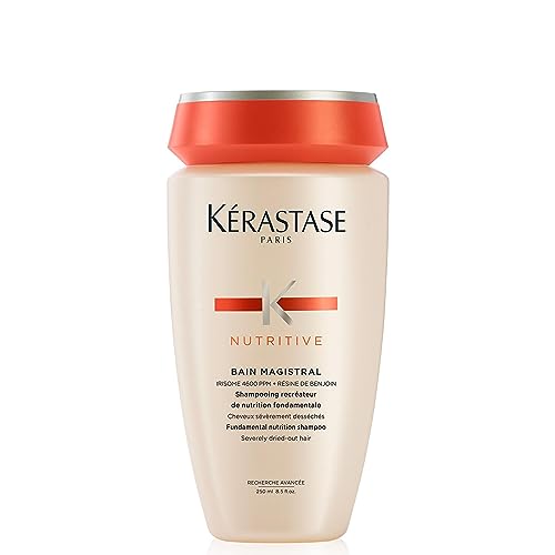 Kerastase Nutritive Nourishing & Conditioning Shampoo | For Severely Dry Hair | Moisturizes and Softens | With Irisome Complex | Bain Magistral | Old Packaging | 8.5 Fl Oz