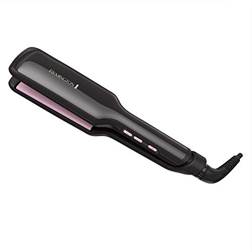 Remington S9520 Pro 2' Pearl Ceramic Flat Iron, Hair Straightener, Digital Controls + 9 Heat Settings, Black/Pink