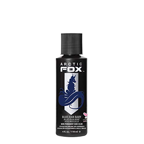 ARCTIC FOX Vegan and Cruelty-Free Semi-Permanent Hair Color Dye (4 Fl Oz, BLUE JEAN BABY)