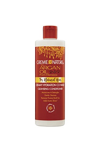 Creme of Nature, Argan Oil Hair Conditioner, Creamy Hydration Co-Wash Cleansing Conditioner, 12 Fl Oz