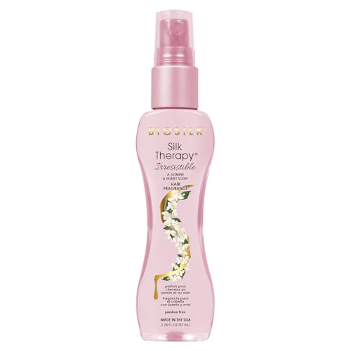 BioSilk Irresistible Collection Silk Therapy Hair Fragrance 2.26oz. Jasmine & Honey Scent, 2.26 ounces