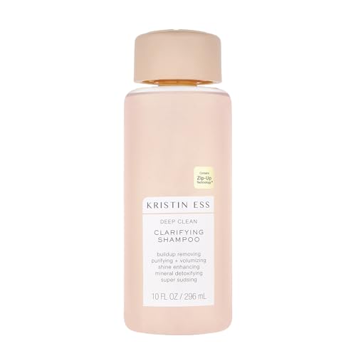 Kristin Ess Hair Deep Clean Clarifying Shampoo for Oily Hair + Build Up - Anti Residue Scalp Detox Purifying + Cleansing Shampoo - Sulfate Free + Vegan - Product for Oily, Curly + Color Treated Hair