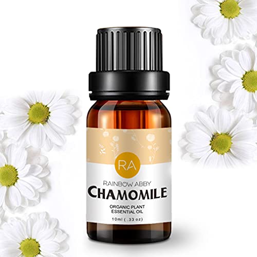 RAINBOW ABBY Chamomile Essential Oil 100% Pure Aromatherapy Oils for Diffuser, Massage, Soaps, Candles, Skin Care - 10ml