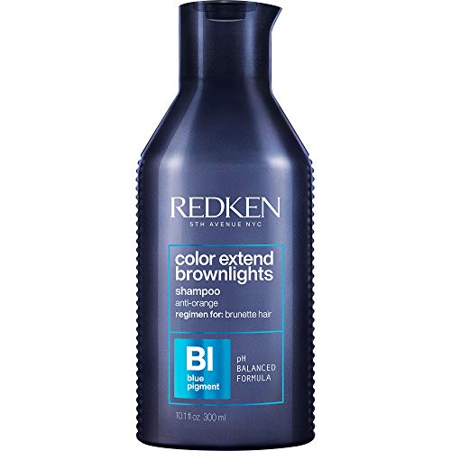 Redken Color Extend Brownlights Blue Toning Shampoo | For Natural & Color-Treated Brunettes | Neutralizes Brass In Brown Hair | Sulfate-Free | 10.1 Fl Oz (Pack of 1)