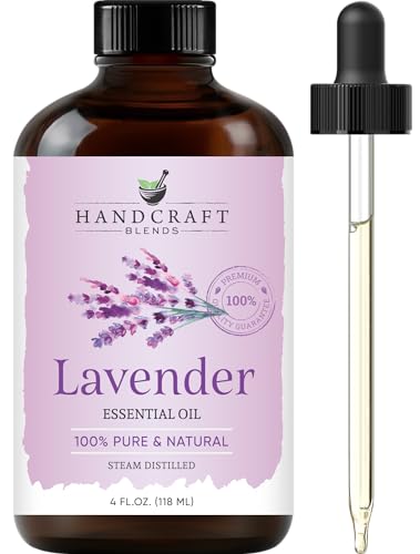 Lavender Essential Oil - Huge 4 Fl Oz - 100% Pure and Natural - Premium Grade Essential Oil for Diffuser and Aromatherapy