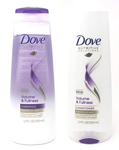 Dove Nutritive Solutions Shampoo & Conditioner Set, Volume & Fullness, 12 Ounces Each (Set includes 2 Items)