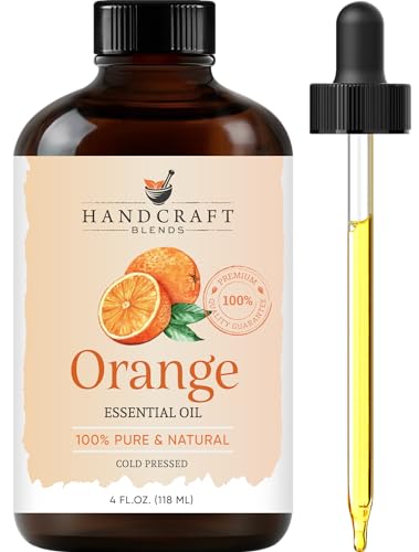 Handcraft Blends Orange Essential Oil - Huge 4 Fl Oz - 100% Pure and Natural - Premium Grade with Glass Dropper