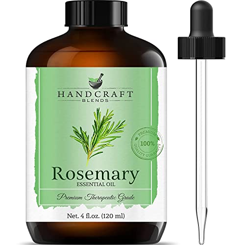 Rosemary Essential Oil - Huge 4 Fl Oz - 100% Pure and Natural - Premium Grade Essential Oil for Diffuser and Aromatherapy