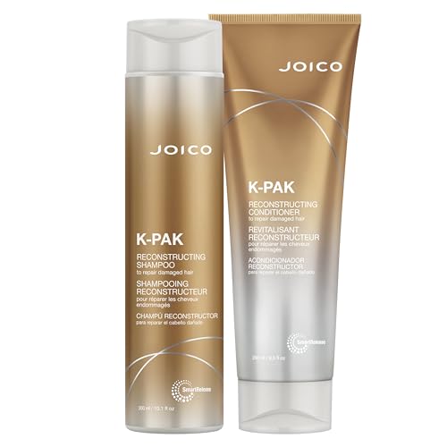 Joico K-PAK Daily Shampoo and Conditioner Set to Repair Damage, 10.1-Ounce