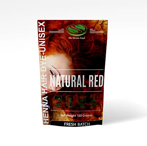 1 Pack Of Natural Red Henna Hair & Beard Color/Dye 100 Grams - Natural Hair Color, Plant-based Hair Dye - The Henna Guys