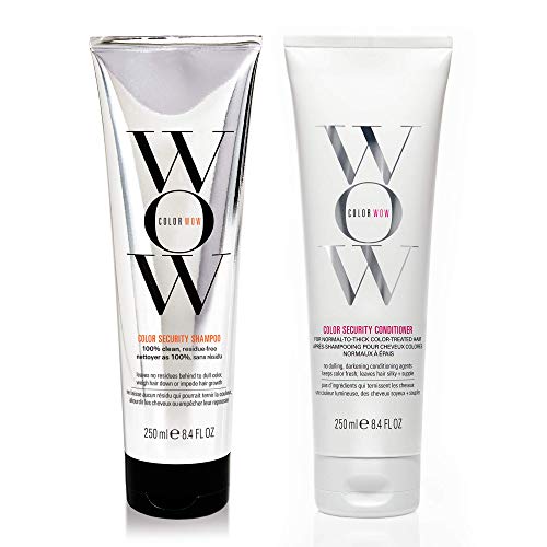 COLOR WOW Color Security Shampoo & Conditioner Duo Set – for Normal to Thick Hair | Cruelty-Free, Vegan | Achieve Super Glossy, Hydrated Hair