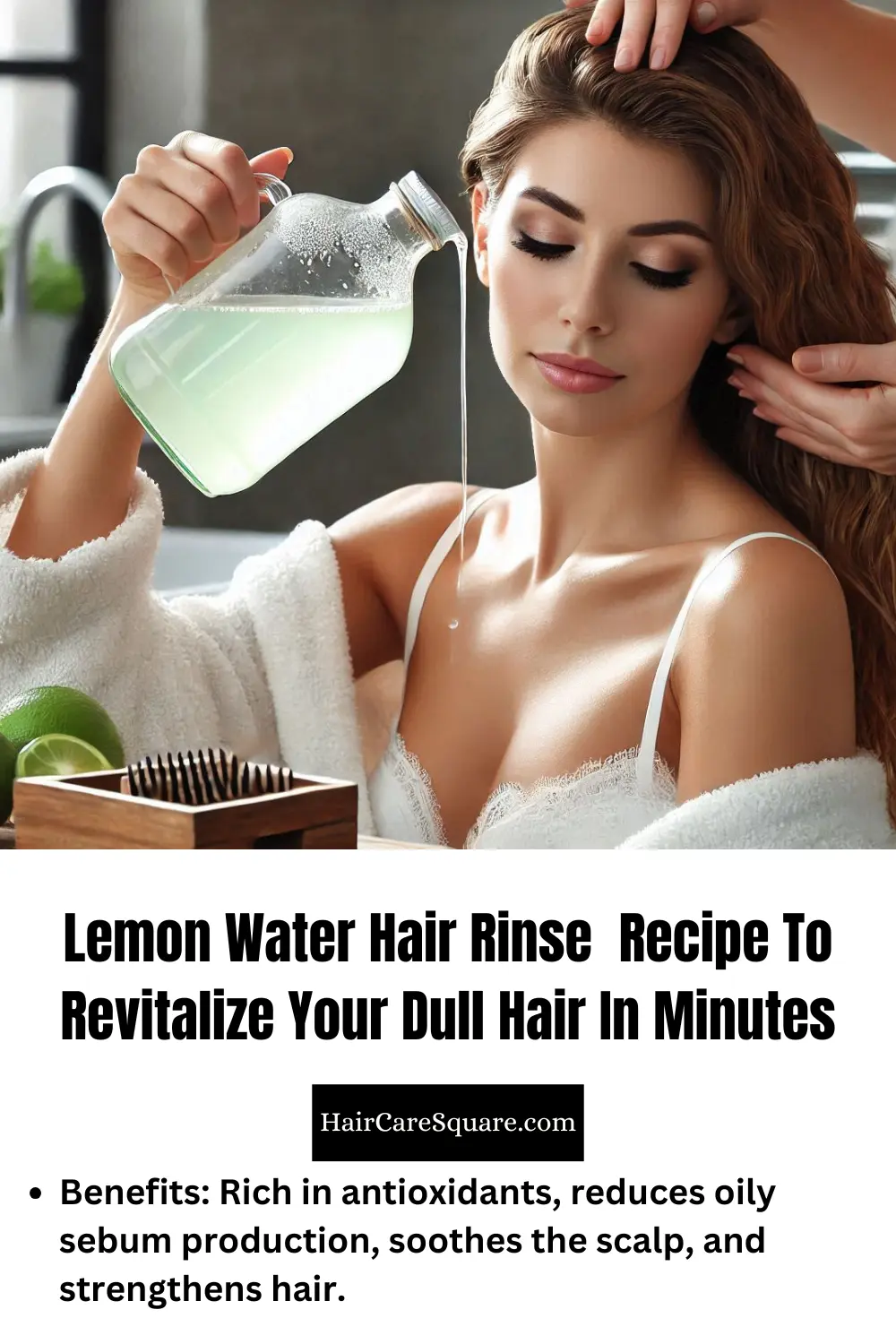 lemon water hair rinse