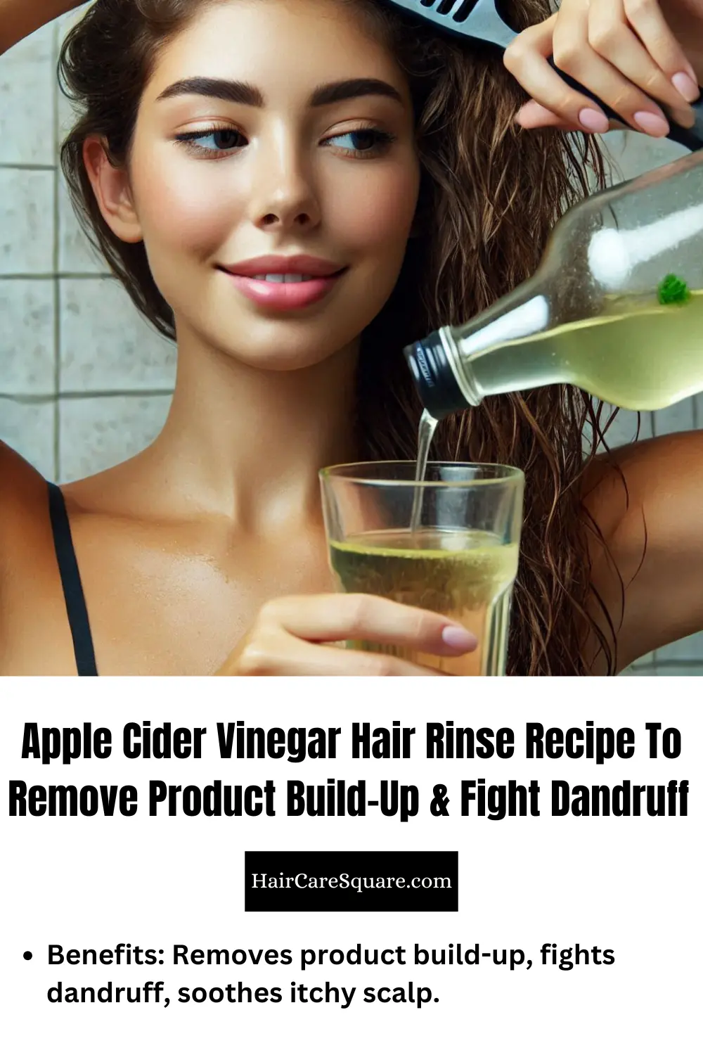 apple cider vinegar hair rinse