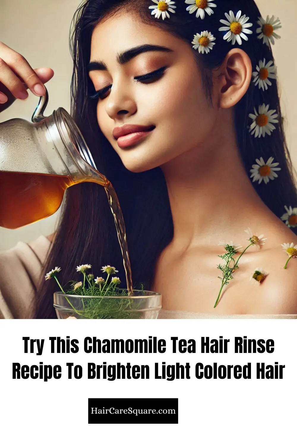 chamomile tea rinse