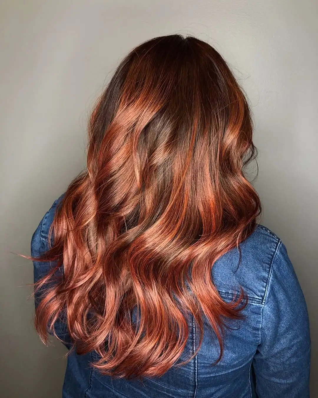 peachy brown gourmand hair color